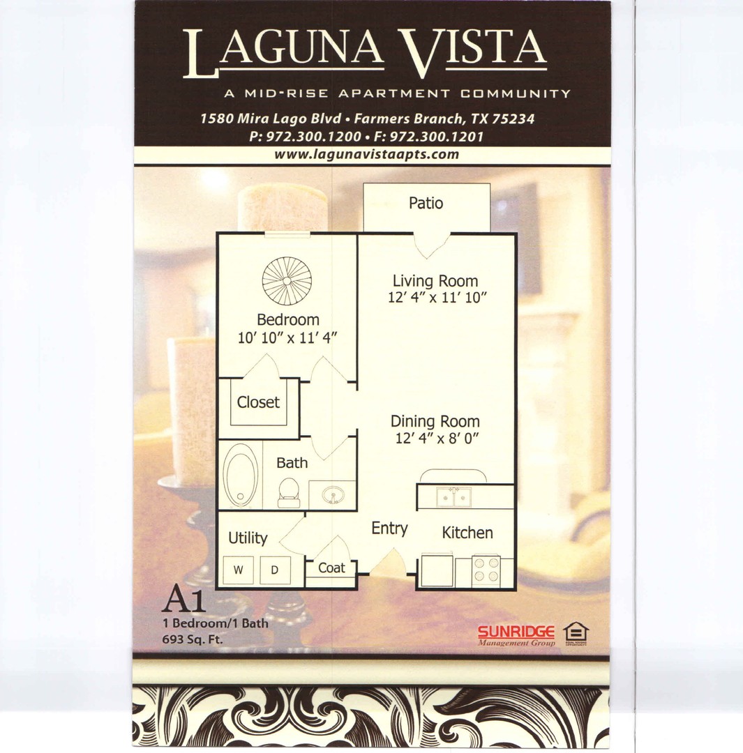 Farmers Branch Apartment: 1580 Mira Lago Boulevard