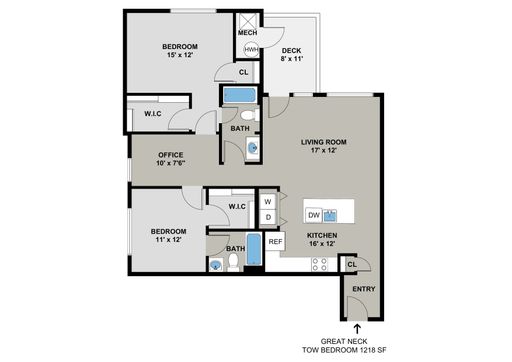 Great Neck Model - 2BR/2BA - 1218SF - Buildings E + F – photo 1