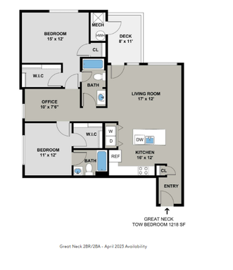 Great Neck Model - 2BR/2BA - 1218SF - Buildings G, H, I, J, K + L – photo 1