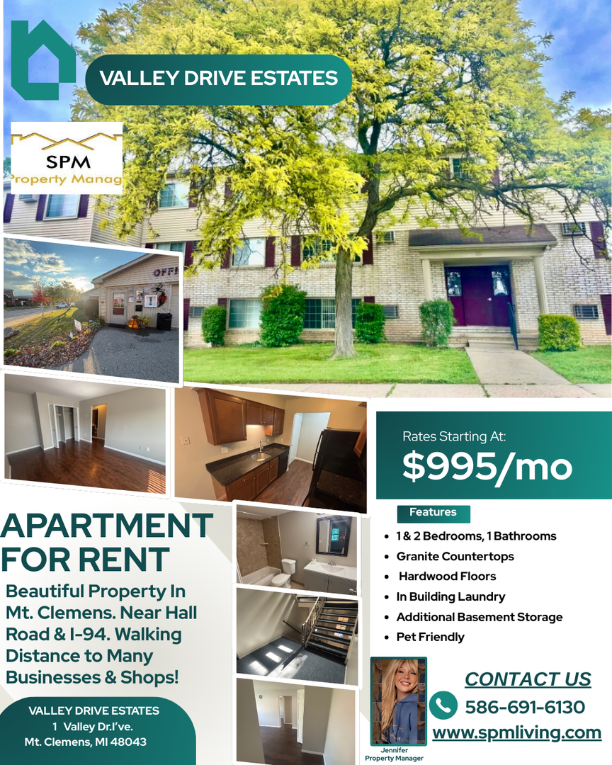 Mt.Clemens Apartment: 1 Valley Drive