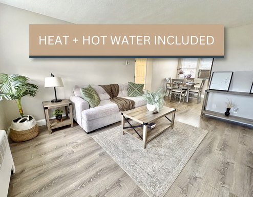 2br apartments with heat and hot water included starting at $1,775.00