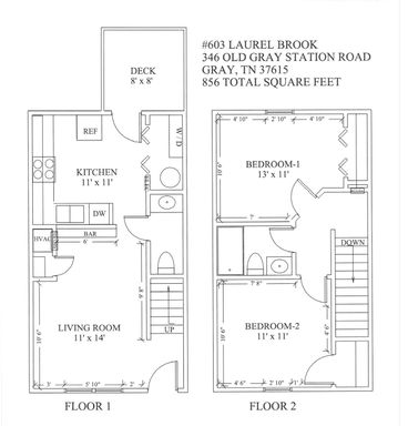 2 Bed 1.5 Bath Rental at 105 Laurel Brook Court, Gray, TN – photo 1