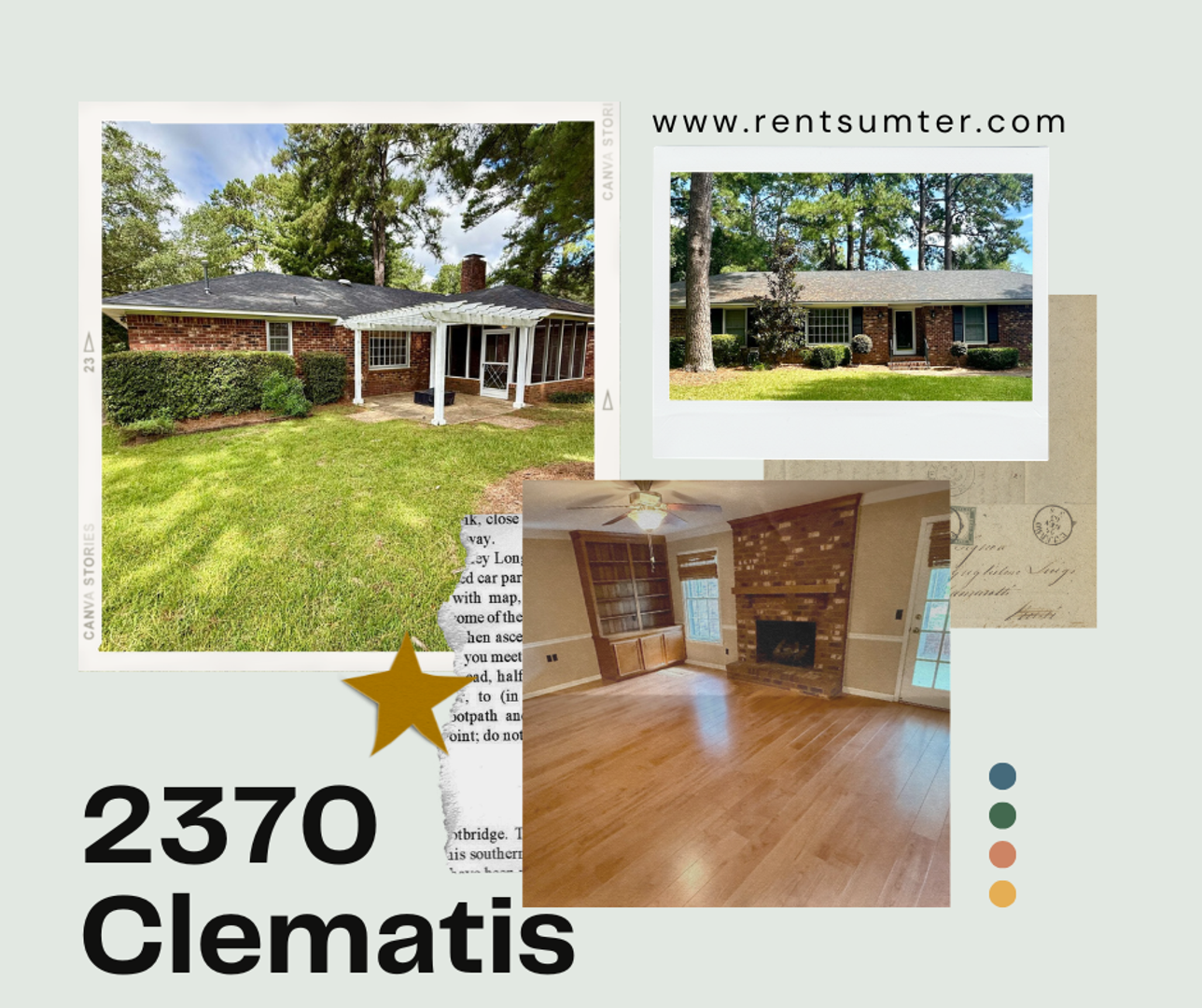 Sumter House: 2370 Clematis Trail