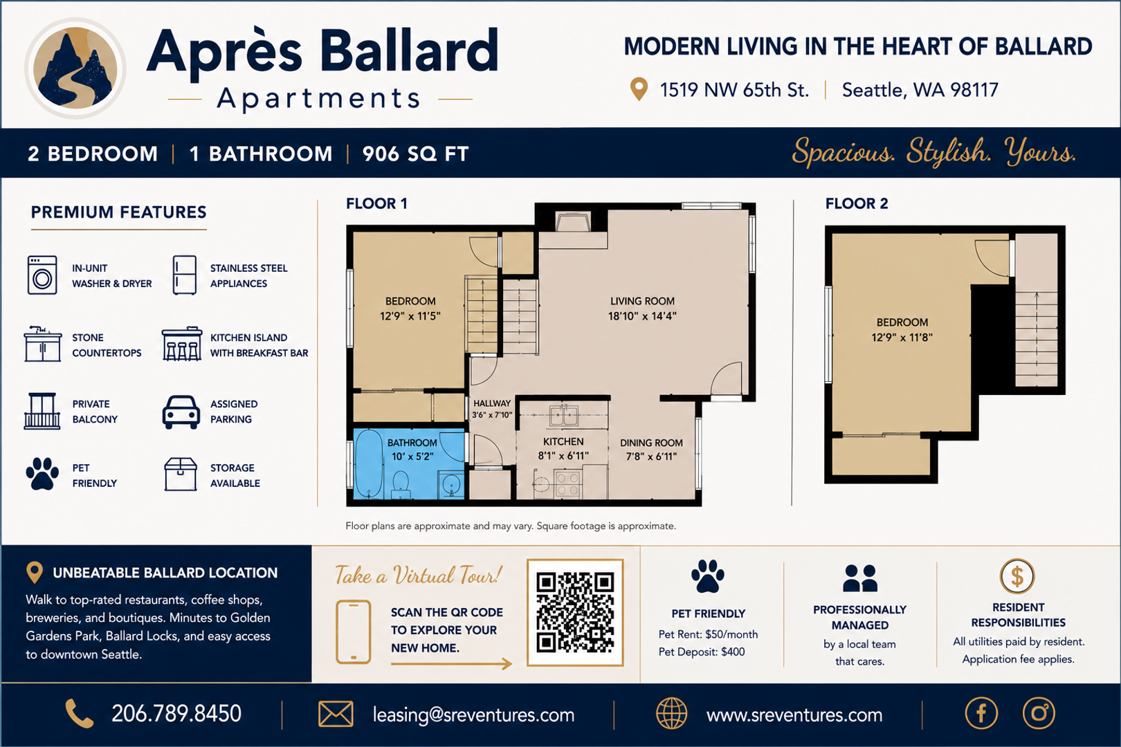 Seattle Apartment: 1519 NW 65th St