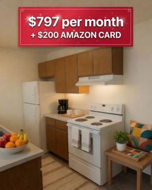 RENT SPECIAL: $797 per month + $200 AMAZON CARD Spacious, Modern Apartment. – photo 1