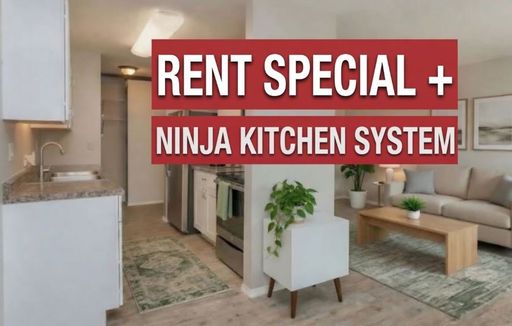 2bed /1.5 bath RENT SPECIAL: $647 per mo for the 1st 3 mos + NINJA KITCHEN SYSTEM