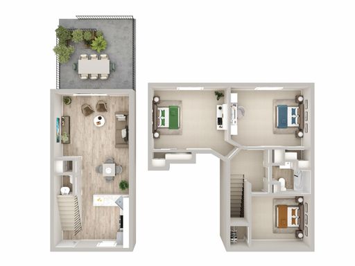 3bd/1.5ba Classic Townhome – photo 1