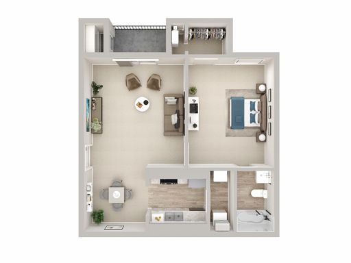 1bd/1ba Renovated Apartment – photo 1