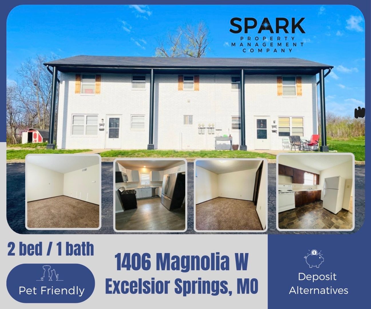 Excelsior Springs Apartment: 1406 Magnolia St. W