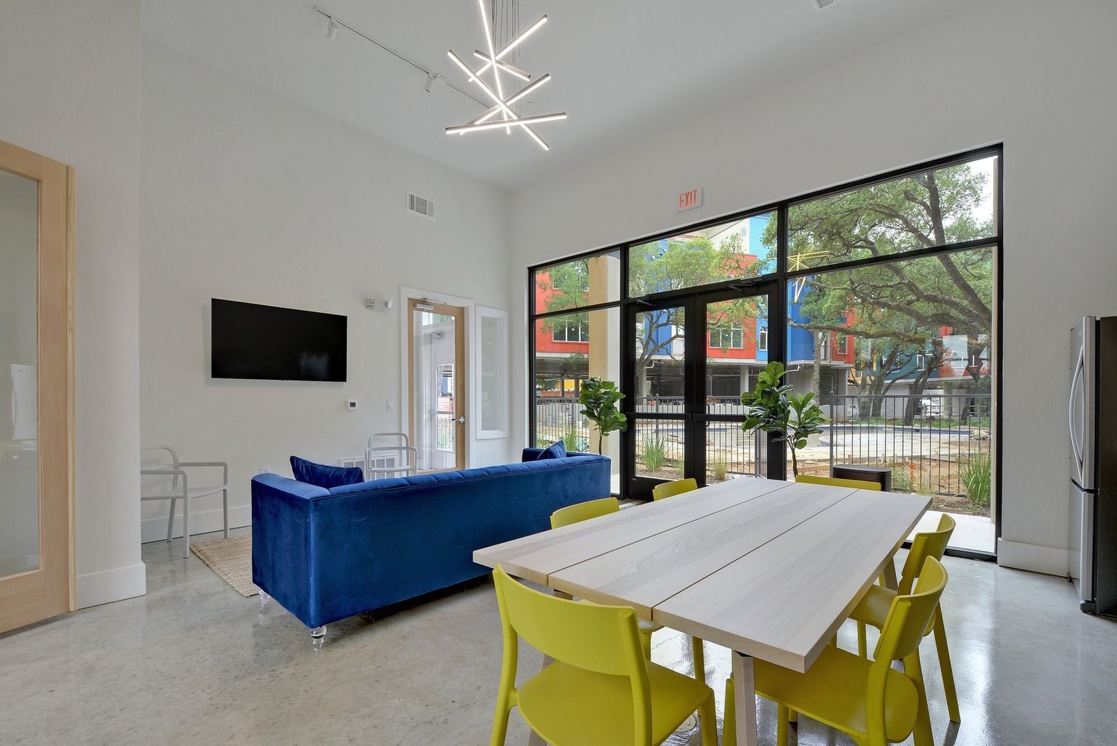 Living area at Aspire North Austin