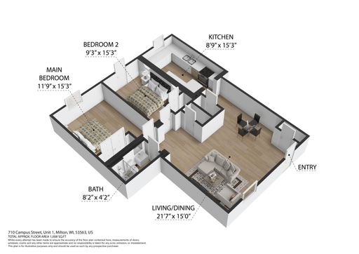 710 Campus St, 1