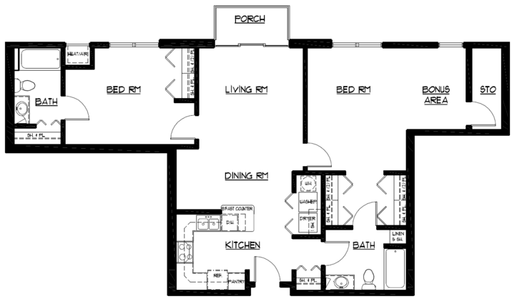 Large 2 bedroom 2 bath Great Location – photo 1