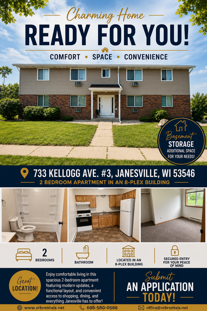 Janesville Apartment: 733 Kellogg Ave.