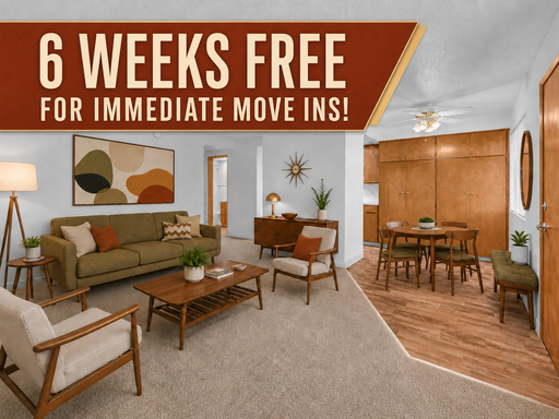 1 bedroom, 1 bathroom Apartment