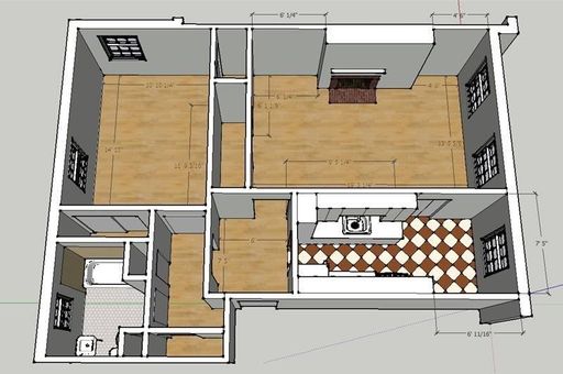 1 Bedroom 1 bath with fireplace – photo 1