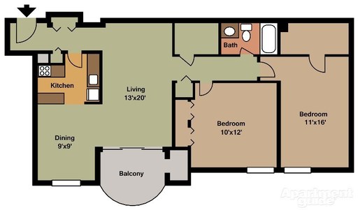 Colonial 2bdrm/1bath – photo 1