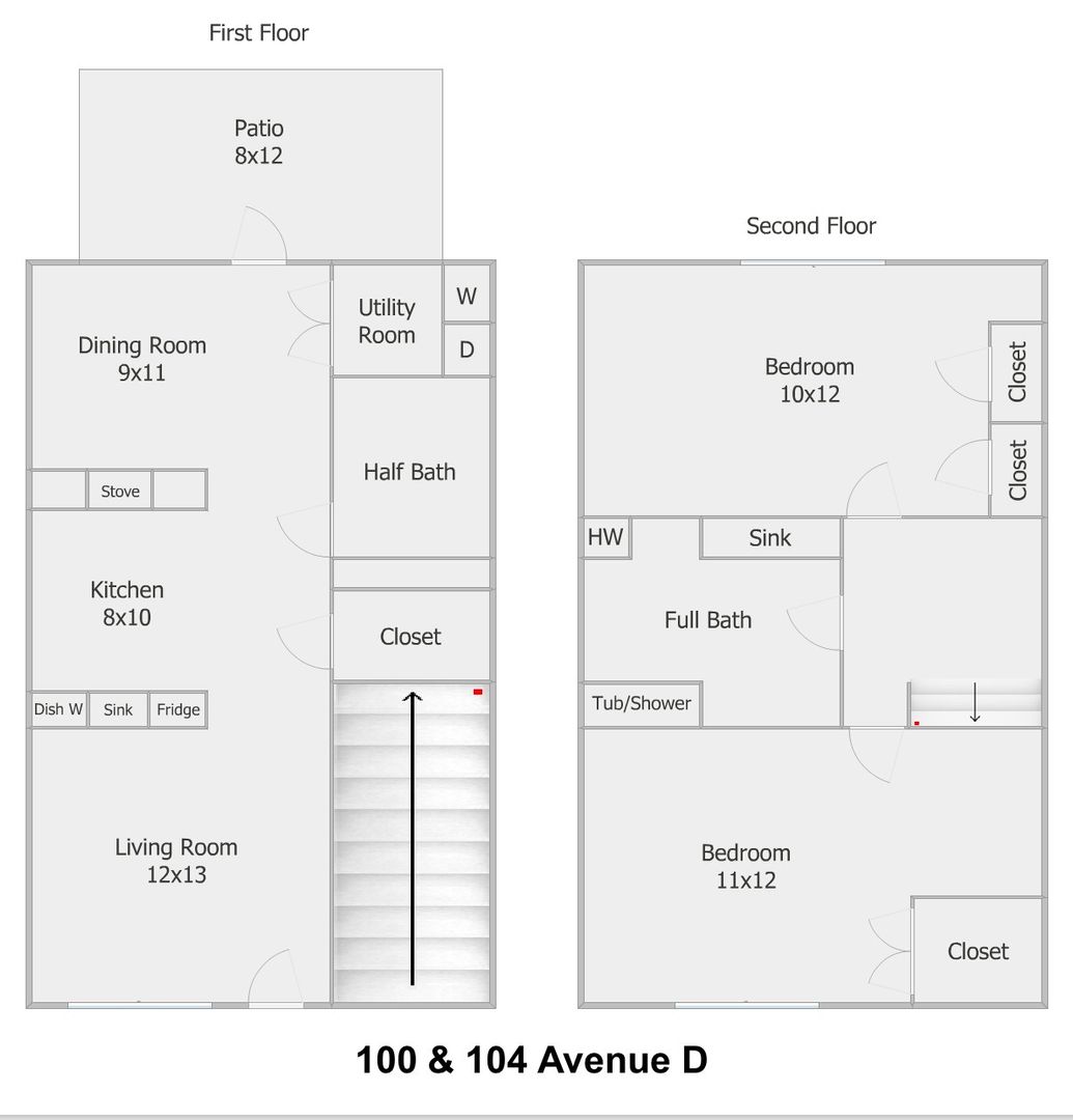 Denton Apartment: 100 & 104 Avenue D