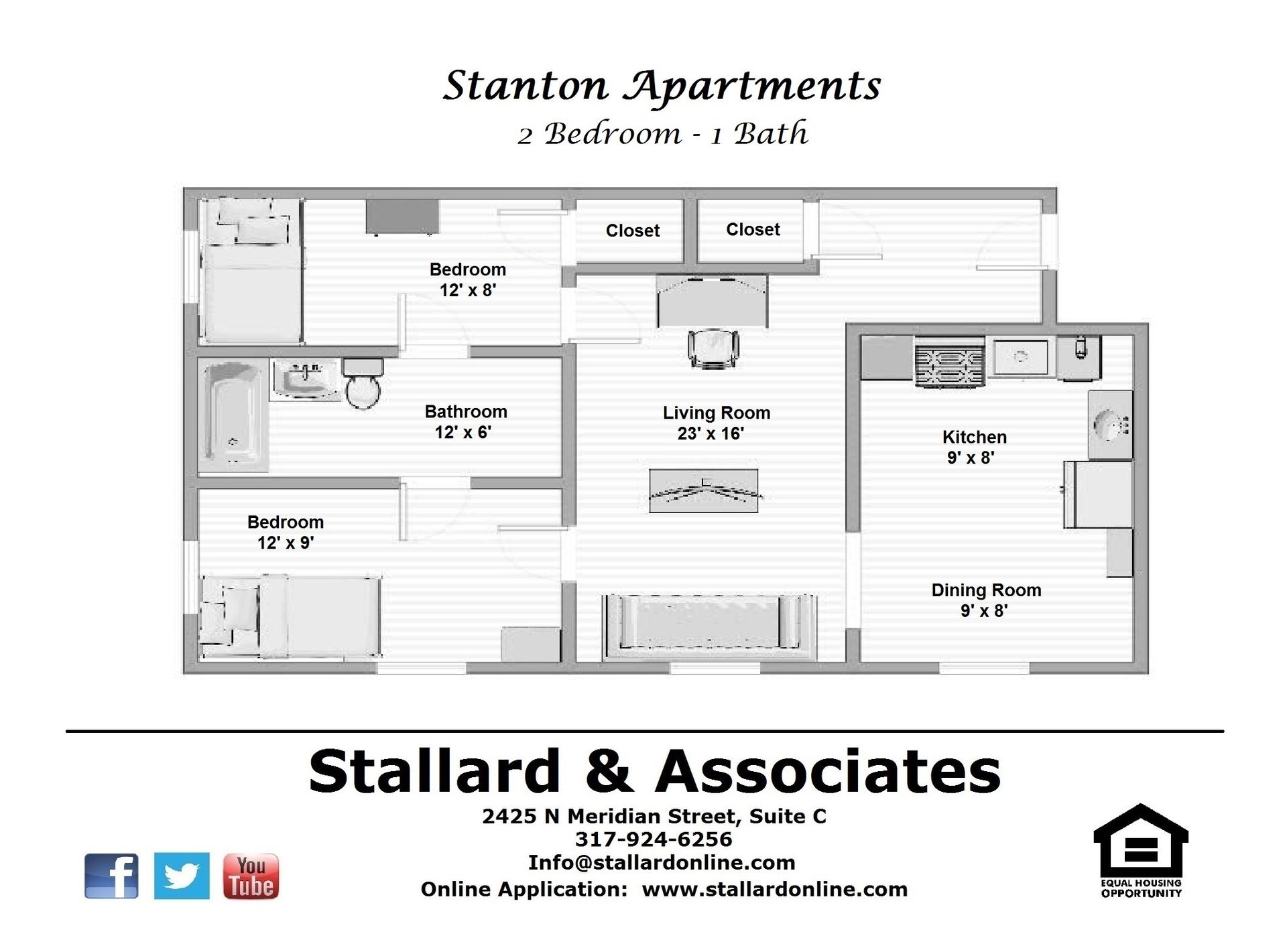 INDIANAPOLIS Apartment: 3536 N MERIDIAN STREET