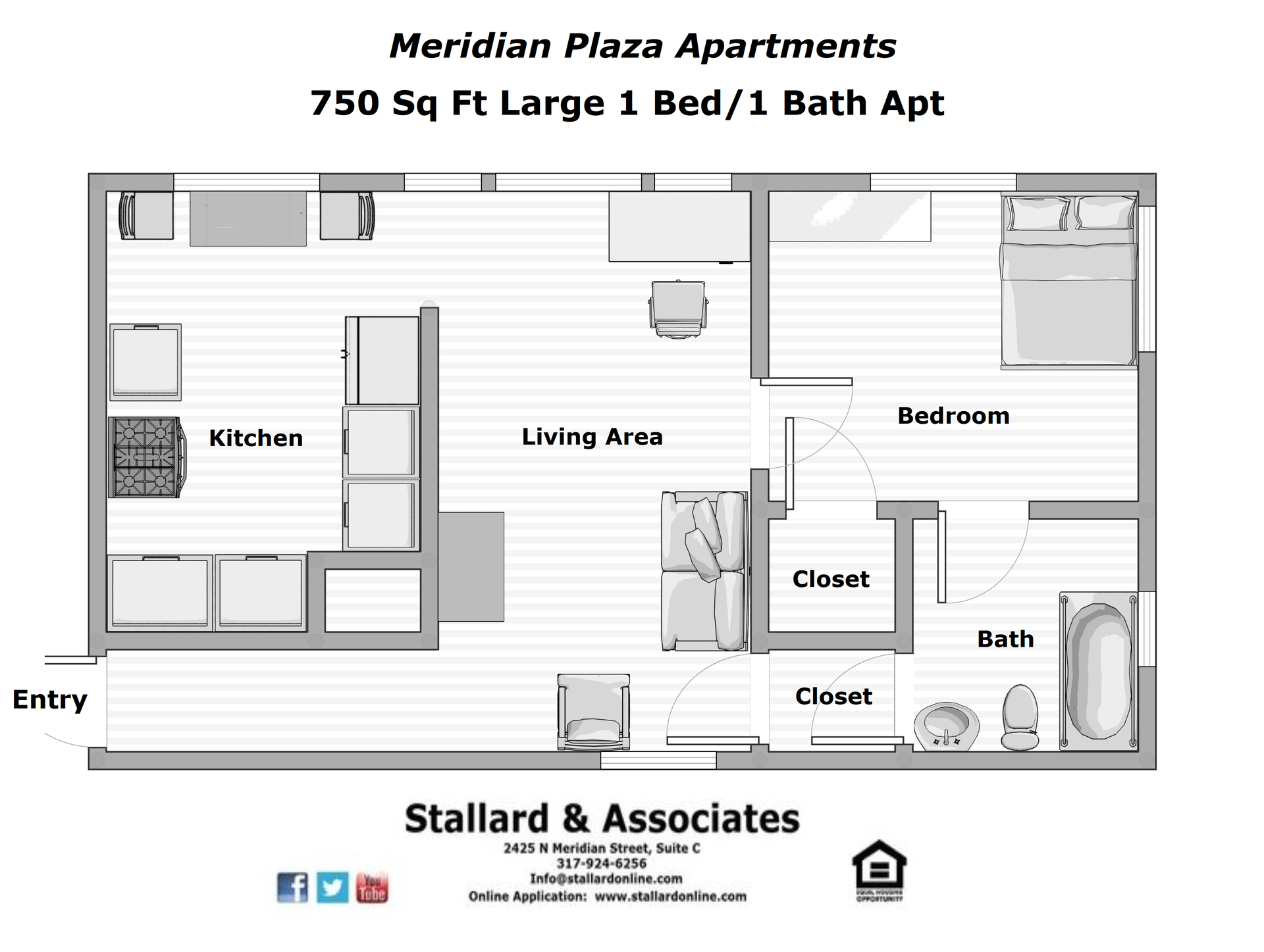 INDIANAPOLIS Apartment: 3726 N MERIDIAN STREET