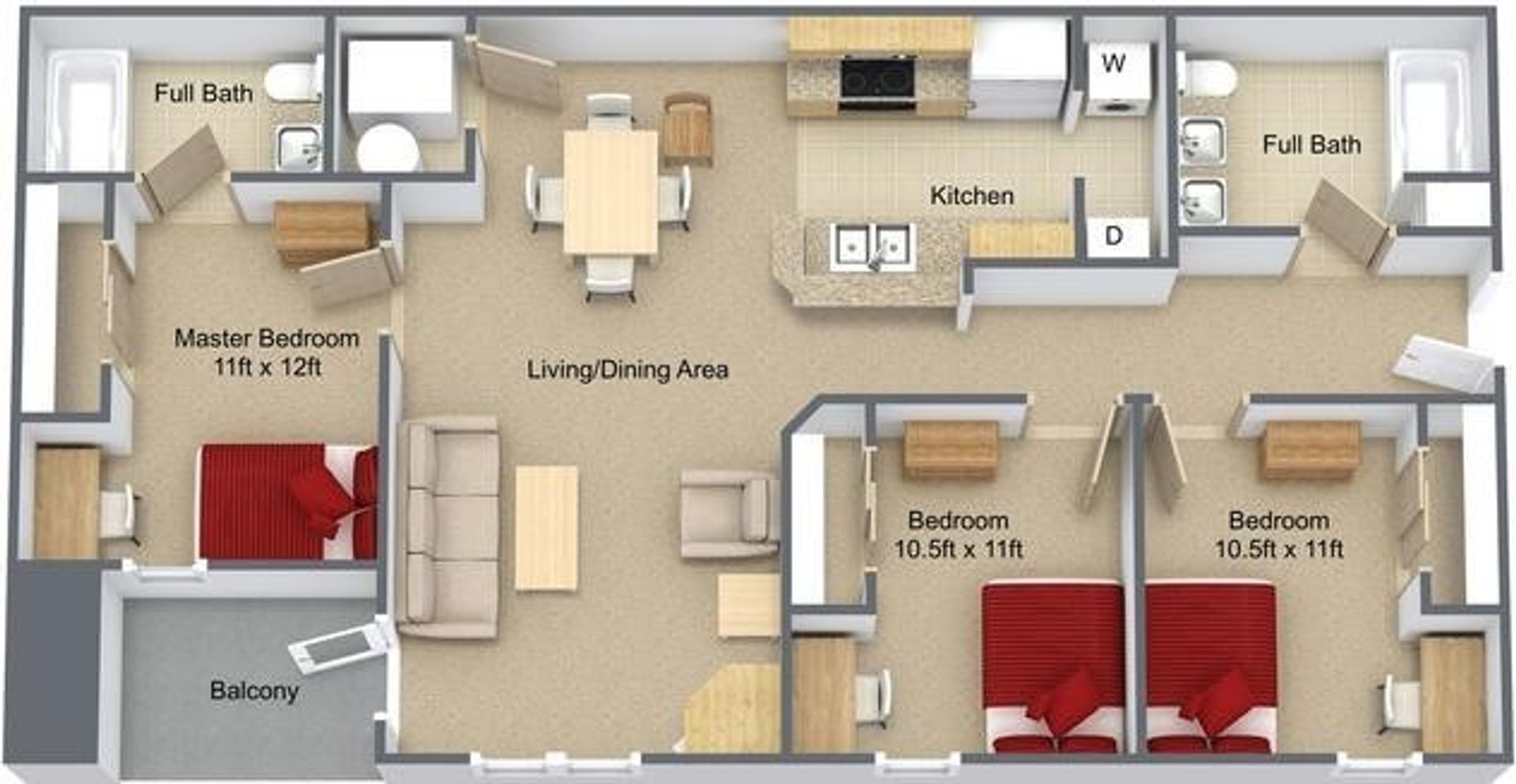 Fort Collins Apartment: 2226 W Elizabeth Street
