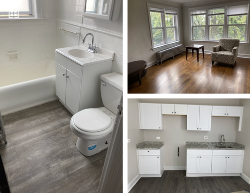 Newly renovated one bedroom with heat, stainless steal and white cabinets – photo 1