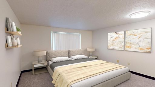 Spacious downstairs 2 bedroom with washer/dryer and mini split!