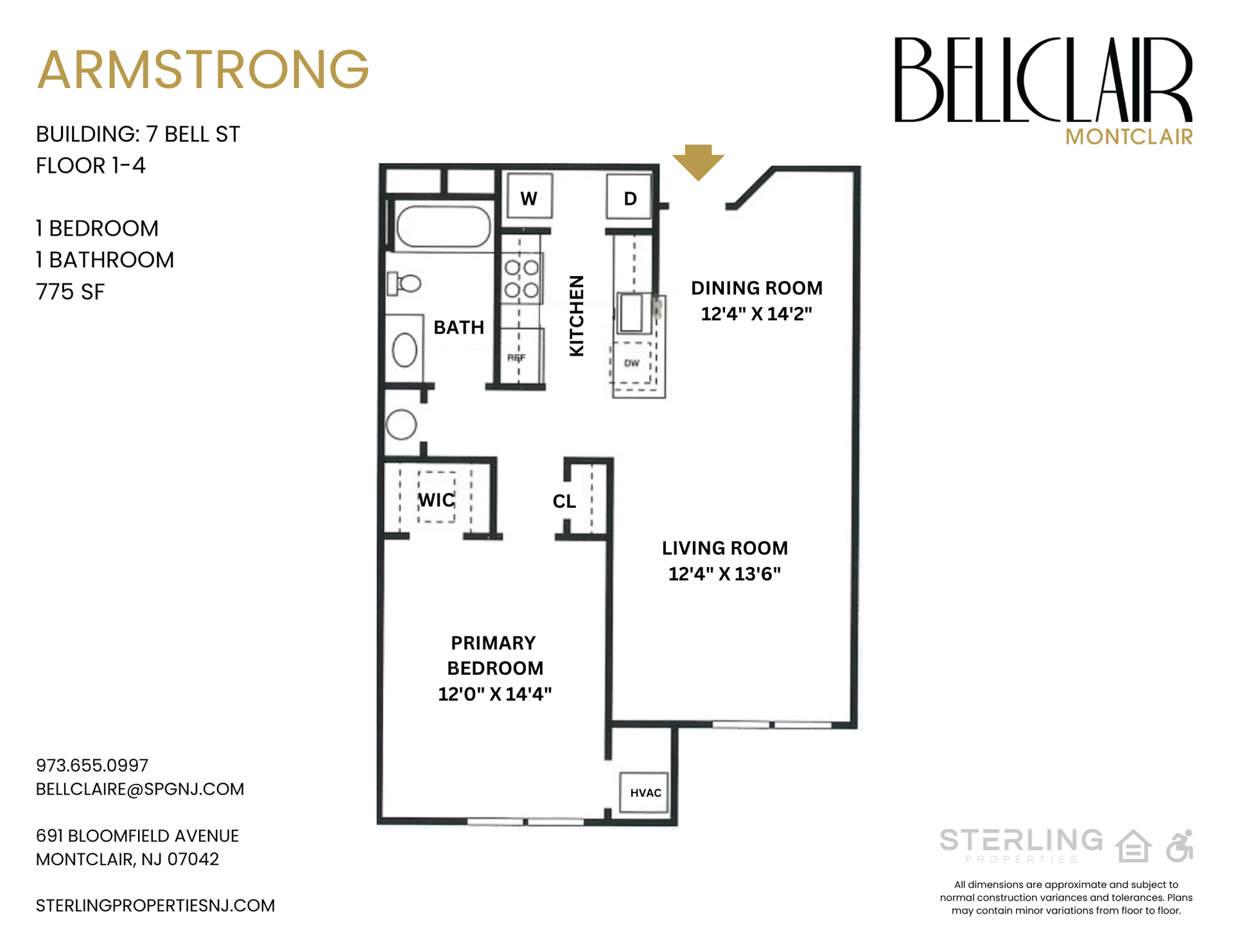 MONTCLAIR Apartment: 691 BLOOMFIELD AVENUE