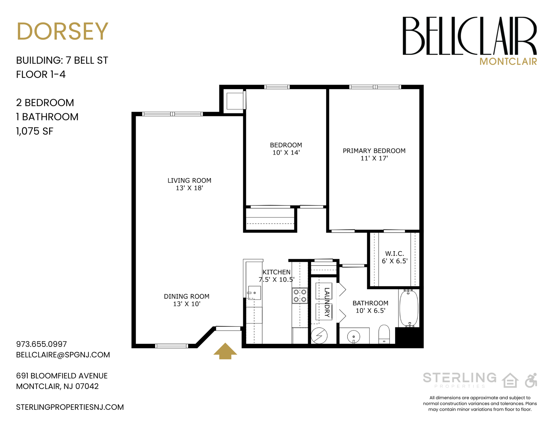 MONTCLAIR Apartment: 691 BLOOMFIELD AVENUE