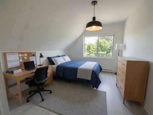 Furnished Room for Rent in Large Shared House for College Students