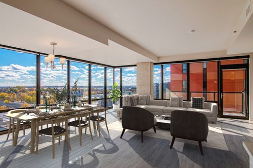 Nettle Floor Plan - 2 Bedroom + Den - Downtown – photo 1