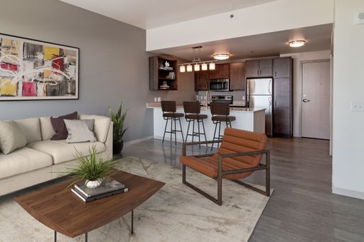 Duet Floor Plan - 1 Bedroom - Downtown – photo 1