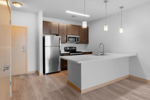 N Floor Plan - 1 Bedroom - Westside – photo 1