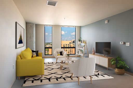 Xanthic Floor Plan - 1 Bedroom - Downtown – photo 1