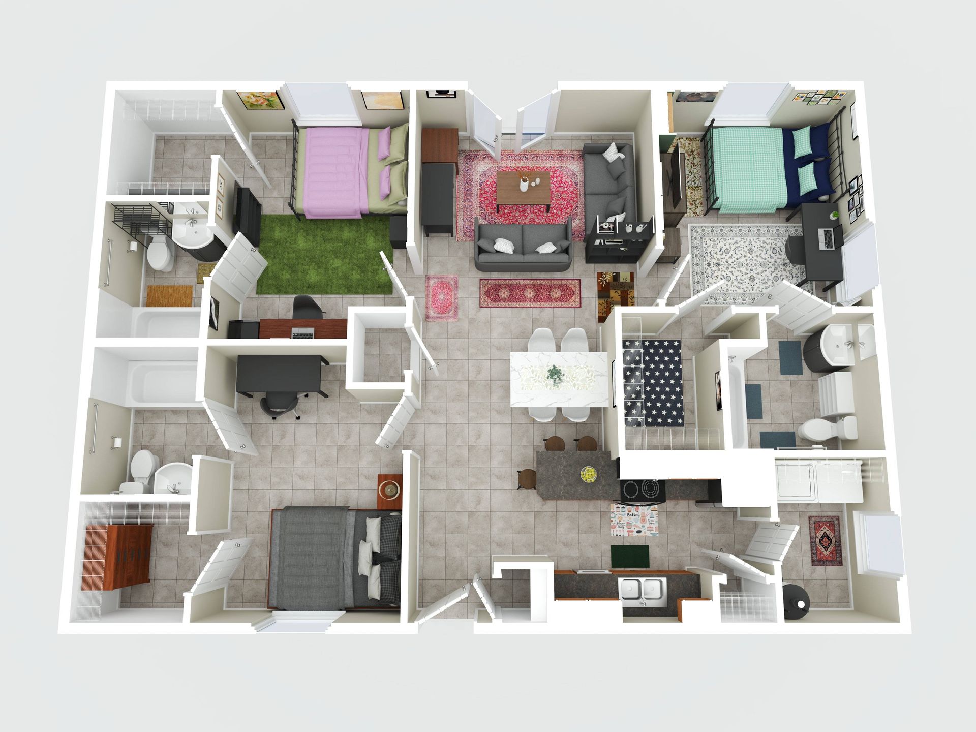 Tallahassee Townhome: 224 Hayden Road/216 Rivoli RD/1710 Bellevue Way