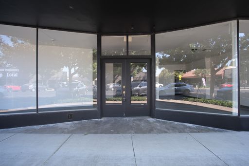 Large storefront window