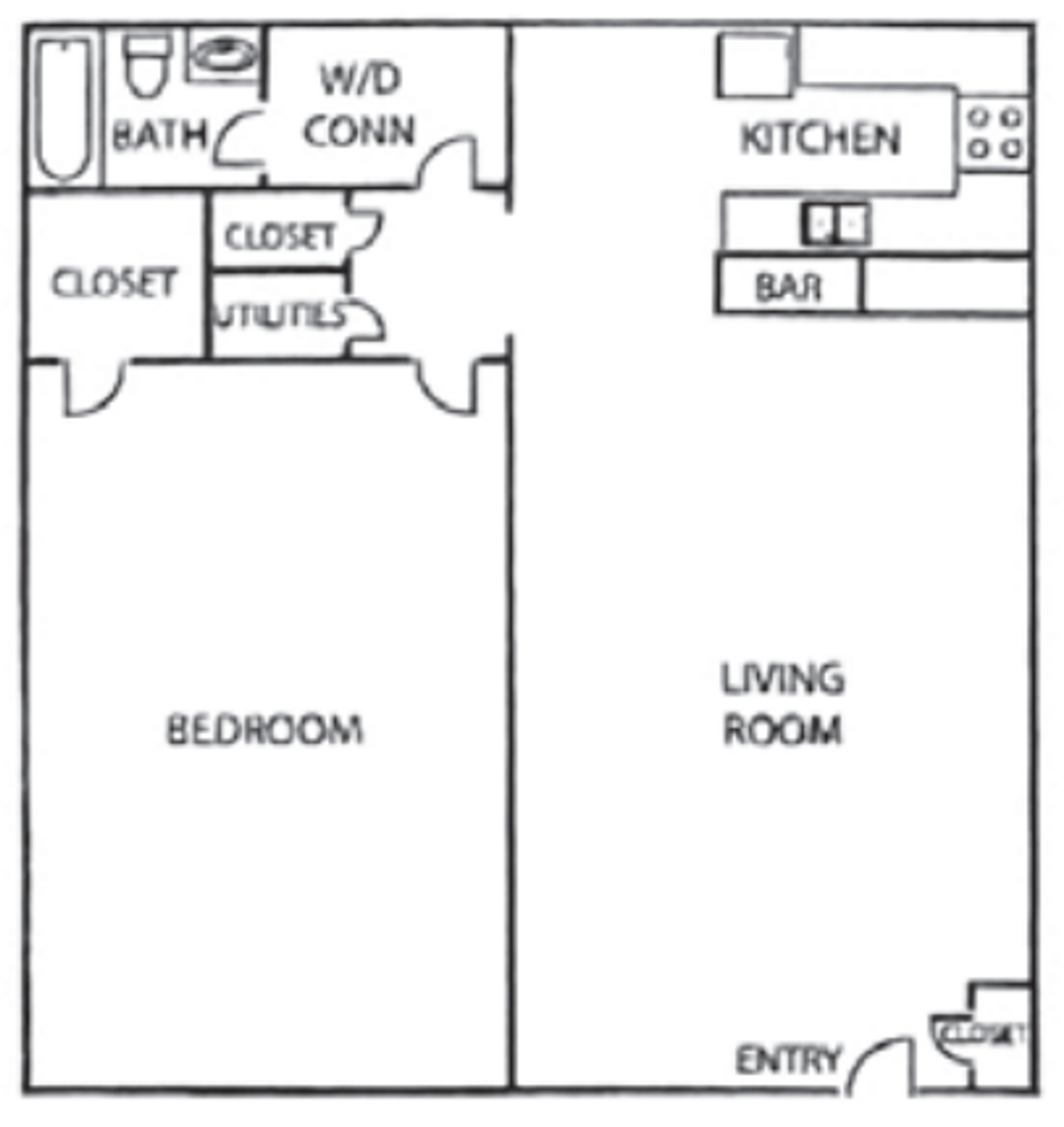 Dalton Apartment: 1912 Heathcliff Dr