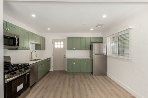 Apartment kitchen — representative home at 3610 North 27th Street.