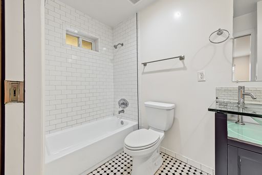 Apartment bathroom — representative home at 22nd Street Apartments — 3007.