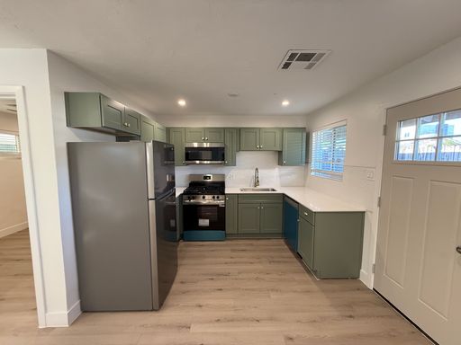 Apartment kitchen — representative home at 3610 North 27th Street.