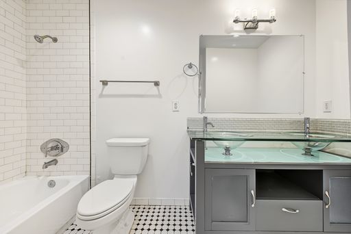 Apartment bathroom — representative home at 22nd Street Apartments — 3007.