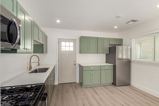 Apartment kitchen — representative home at 3610 North 27th Street.