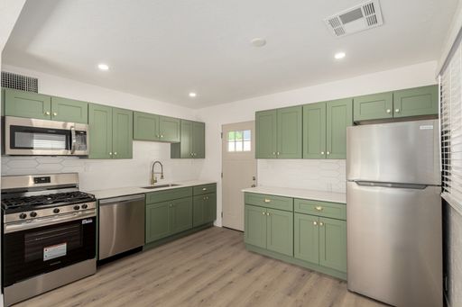 Apartment kitchen — representative home at 3610 North 27th Street.