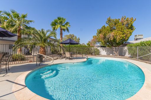 Pool and poolside area at Clarendon Arms.