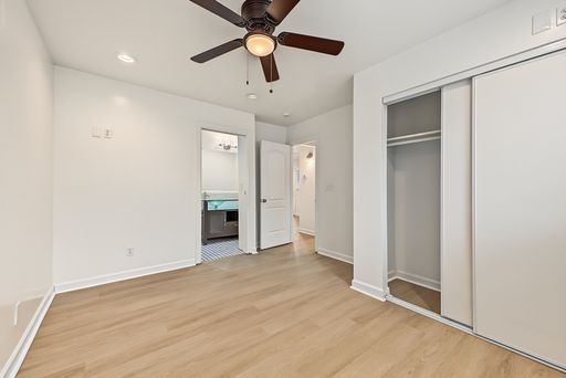 Unfurnished bedroom — representative home at 22nd Street Apartments — 3007.