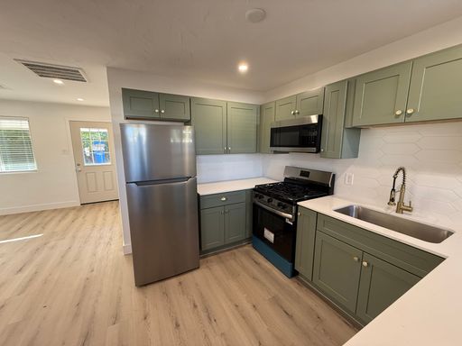 Apartment kitchen — representative home at 3610 North 27th Street.