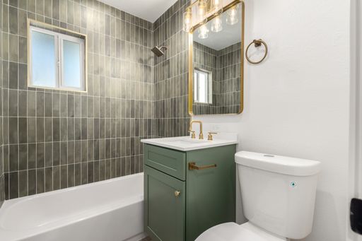 Apartment bathroom — representative home at 3610 North 27th Street.