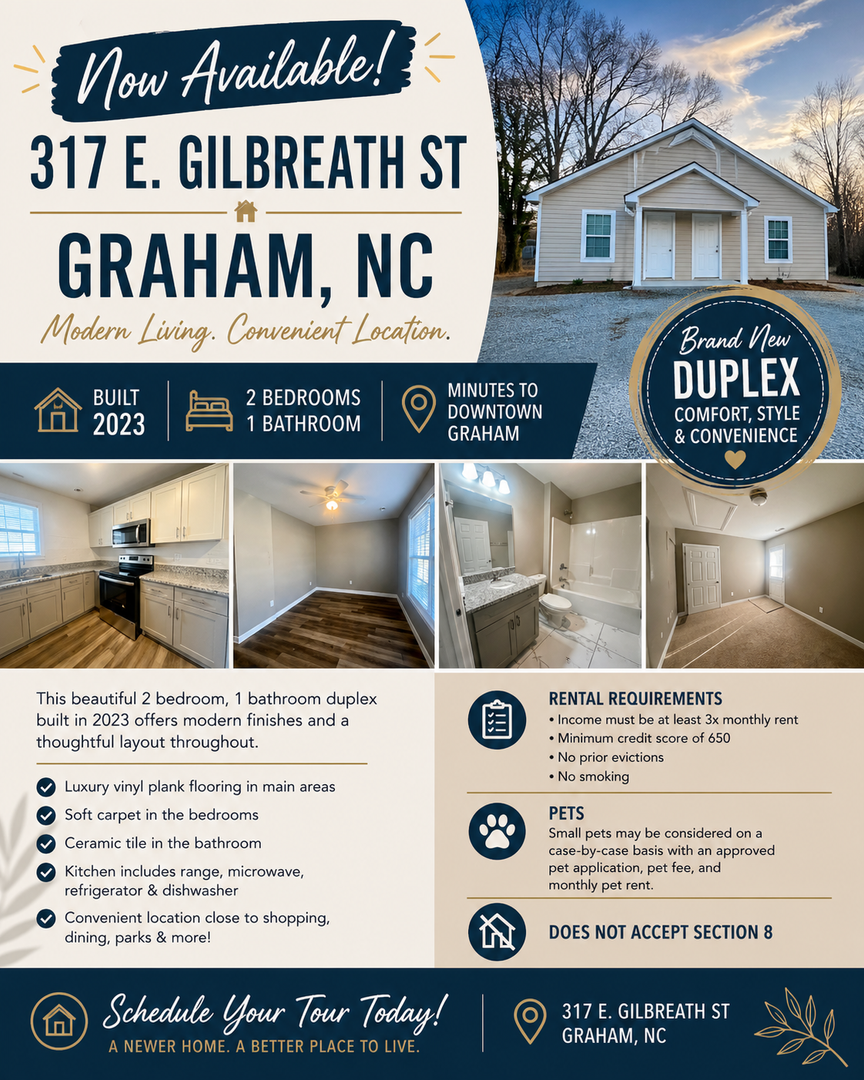 Graham Apartment: 317 E. GILBREATH STREET