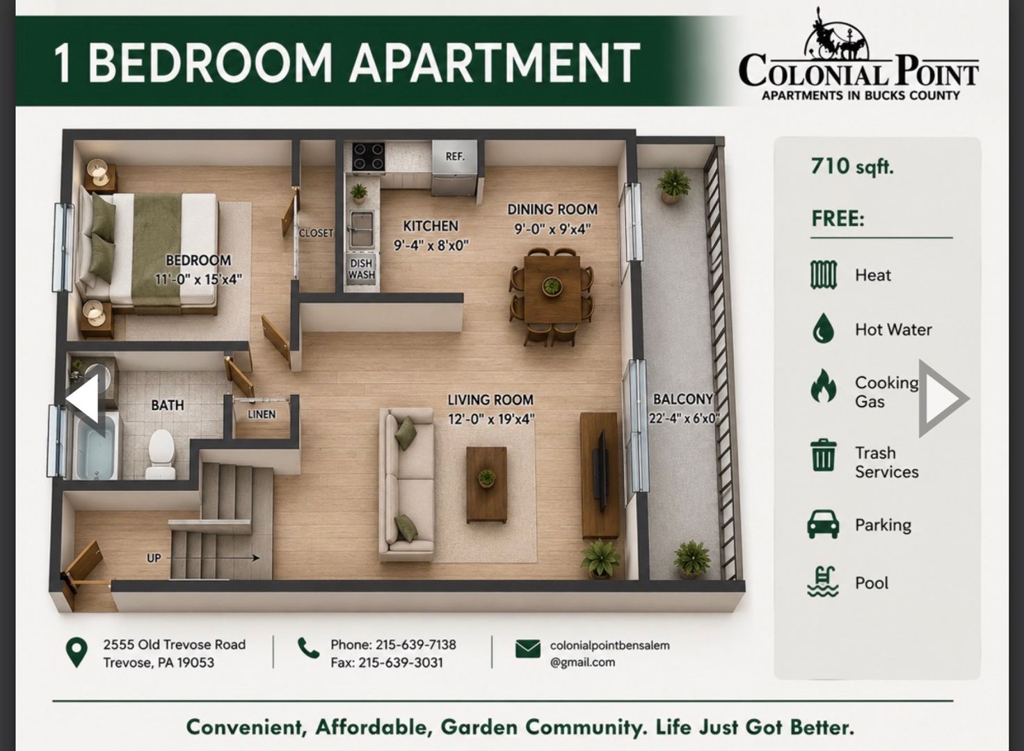 Trevose Apartment: 2555 Old Trevose Road