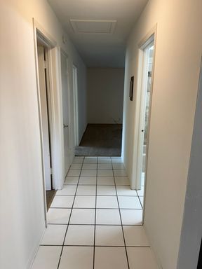 Two-bedroom one bath apartment on the second floor