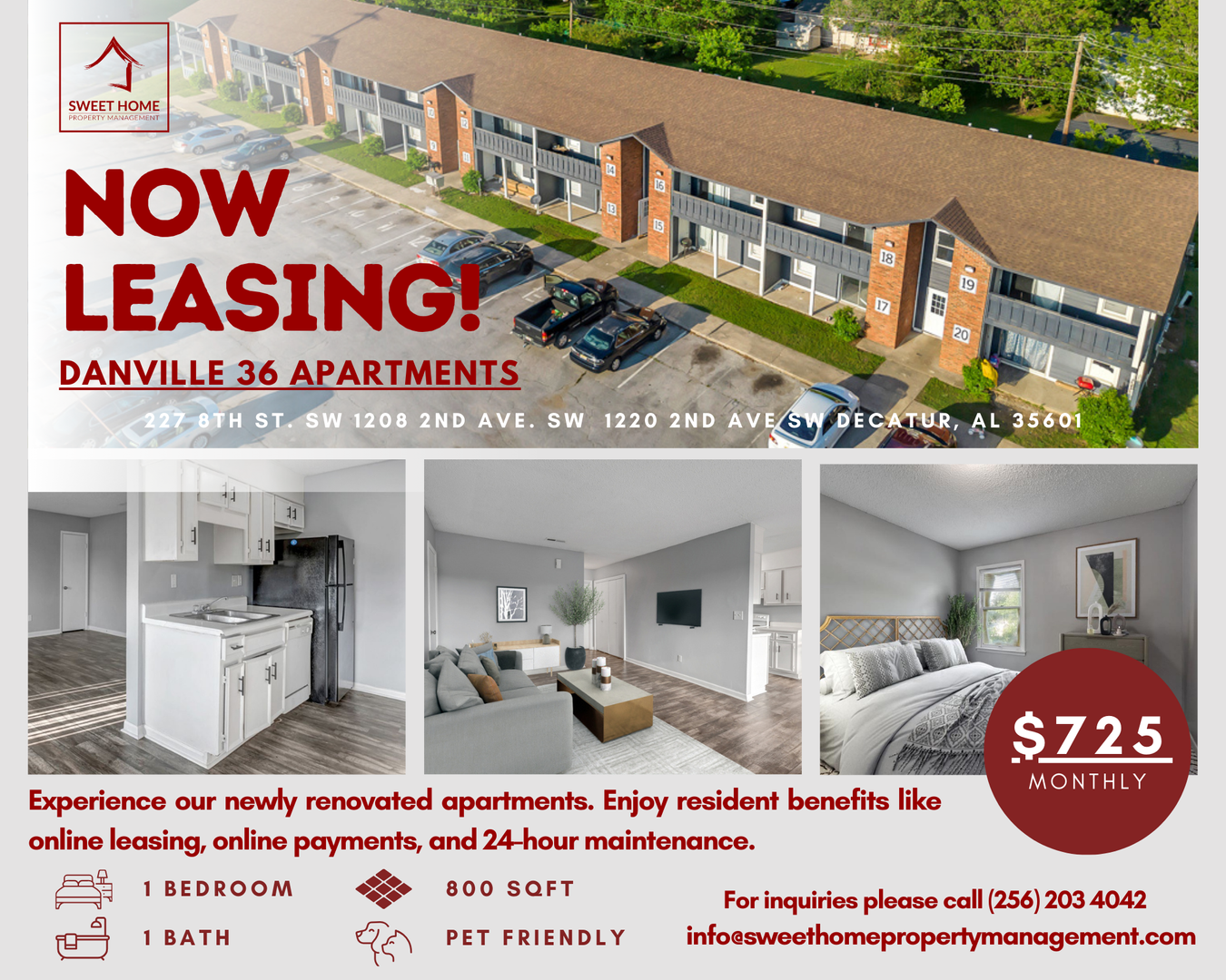Decatur Apartment: 227 8th St. SW, 1208 2nd Ave. SW, 1220 2nd Ave SW